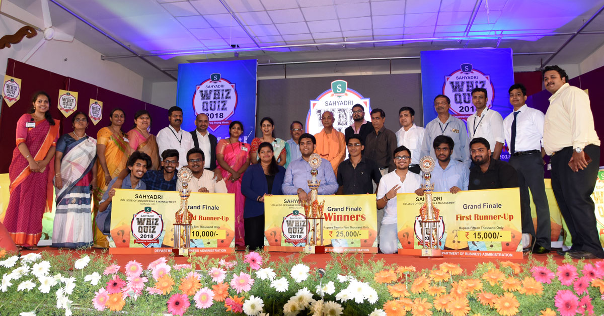 ಸಹ್ಯಾದ್ರಿಯಲ್ಲಿ ಗ್ರ್ಯಾಂಡ್ ಫಿನಾಲೆ ಸಹ್ಯಾದ್ರಿ ವಿಝ್ ರಸಪ್ರಶ್ನೆ ಕಾರ್ಯಕ್ರಮ